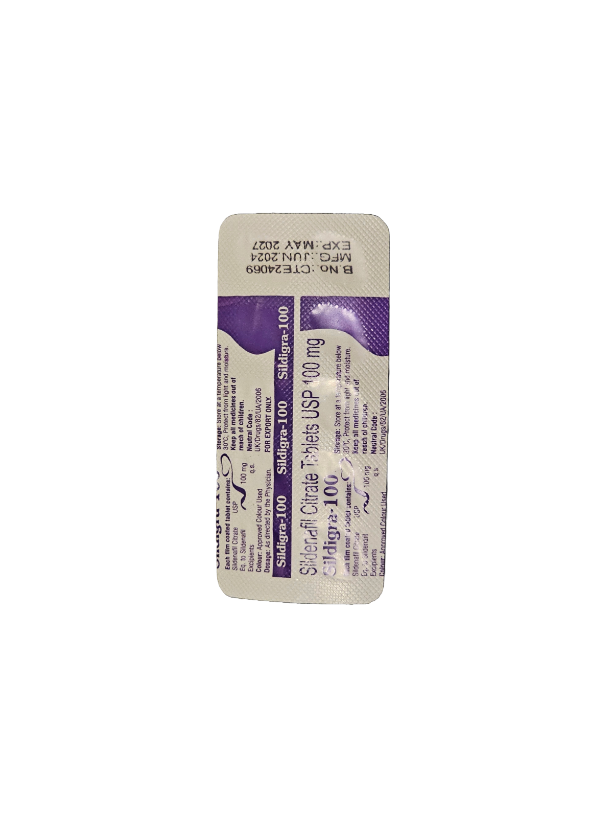 Sildenafil Slidigra 100MG X10 Tabs