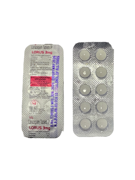 Lorazepam Lorus-3MG X10 Tabs