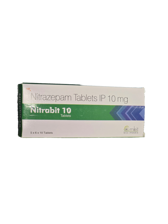 Nitrazepam Nitrabit 10MG X10 Tabs