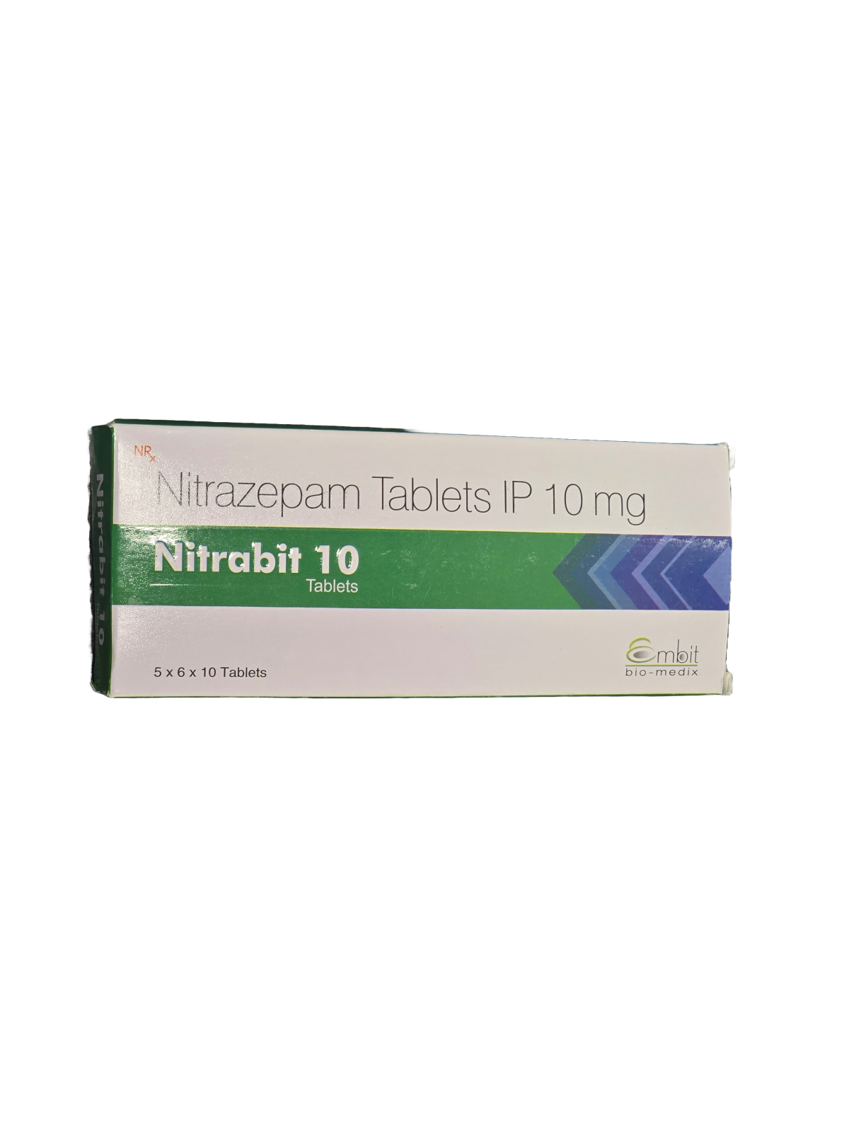 Nitrazepam Nitrabit 10MG X10 Tabs