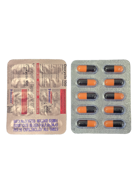 Doxycycline 100MG X10 Tabs